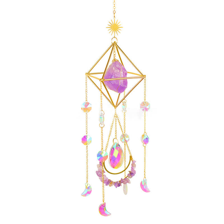 Adorno de piedra preciosa atrapasol de cristal Rainbow Maker de Olivenorma 