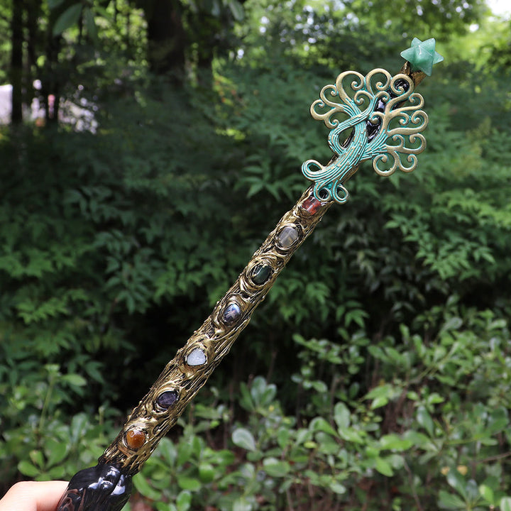 Varitas de cristal Merkaba de chakras naturales de Olivenorma