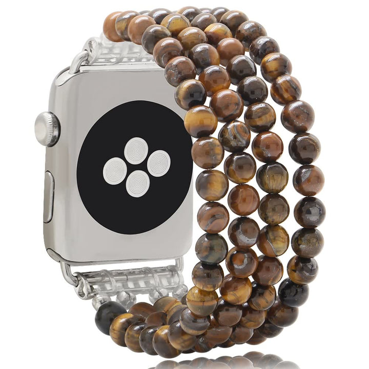 Pulsera de cuentas de ojo de tigre compatible con reloj Olivenorma 