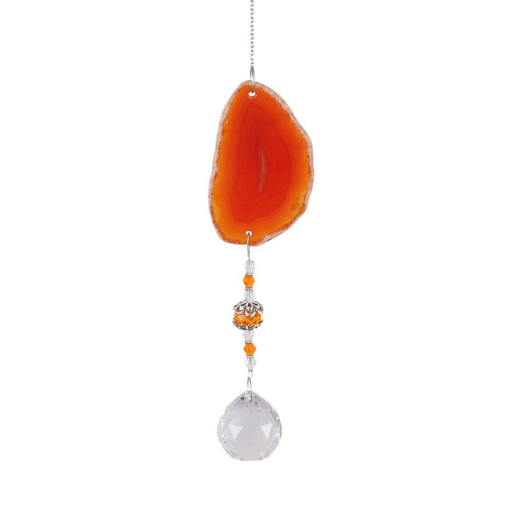 Colgante hecho a mano Olivenorma con carillón de viento de cristal solar