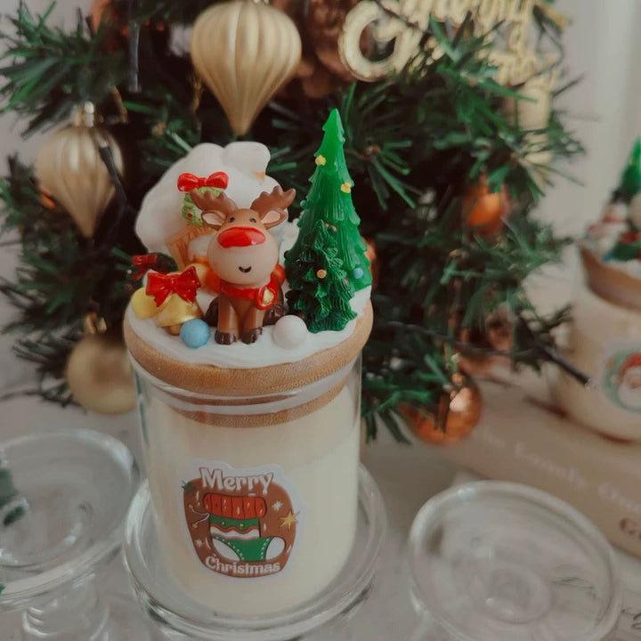 Vela decorativa navideña de Santa Claus de Olivenorma 