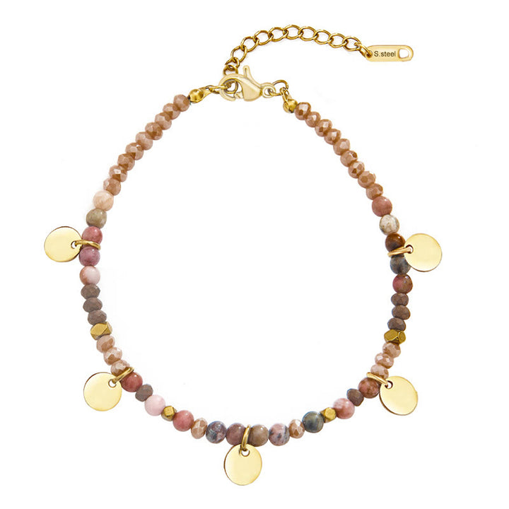 Juego de pulseras apilables con estrellas de turquesa natural de Olivenorma 