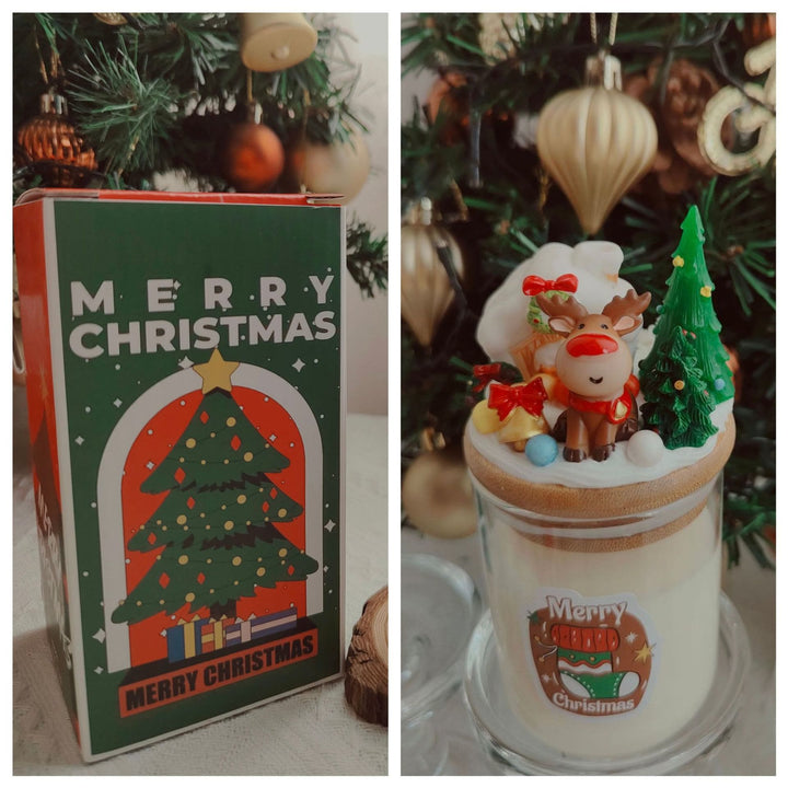 Vela decorativa navideña de Santa Claus de Olivenorma 