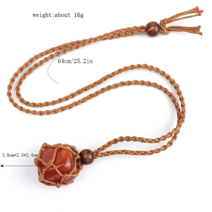 Collar de protección de cristal natural