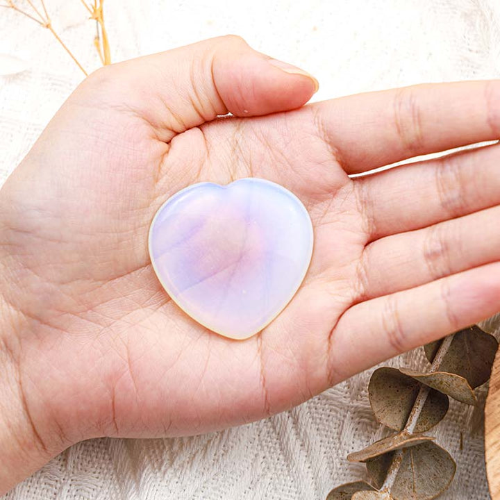 Piedra curativa para la preocupación del corazón de opalita Olivenorma