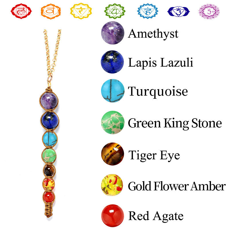 Collar de sanación de chakras con orgón de Olivenorma 