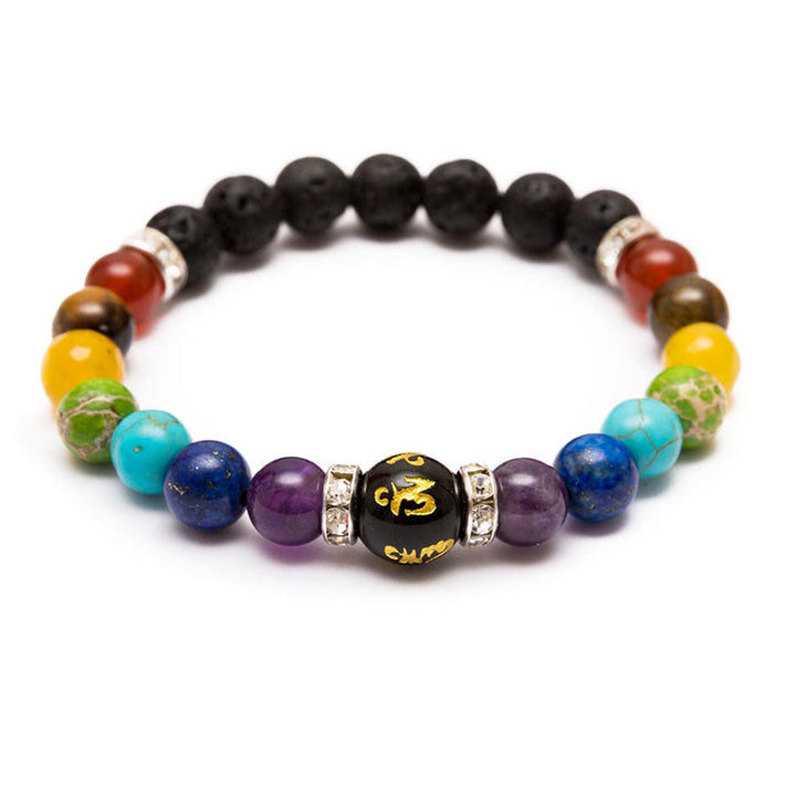 Pulsera de cristales naturales para aliviar la ansiedad de Olivenorma 