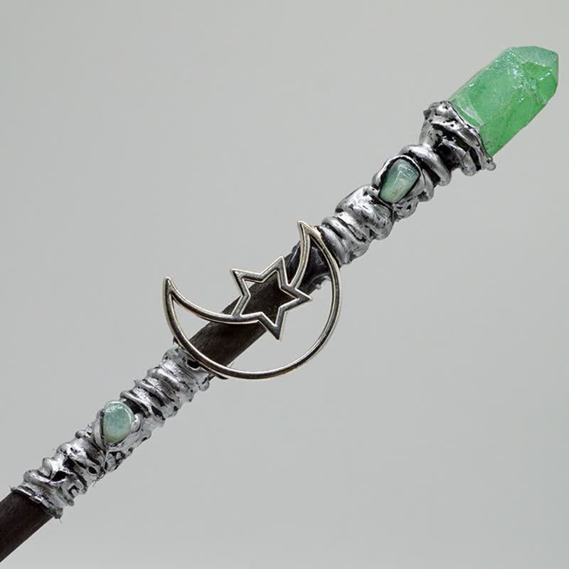 Varitas de cristal de hada de la luna, el sol y la estrella de Olivenorma