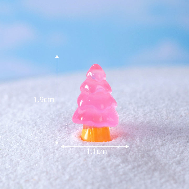 Olivenorma - 5 miniesculturas de cristal para árbol de Navidad, decoración con piedras preciosas