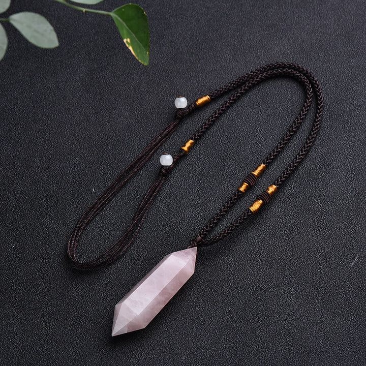 Collar curativo de amatista de cristal natural de Olivenorma
