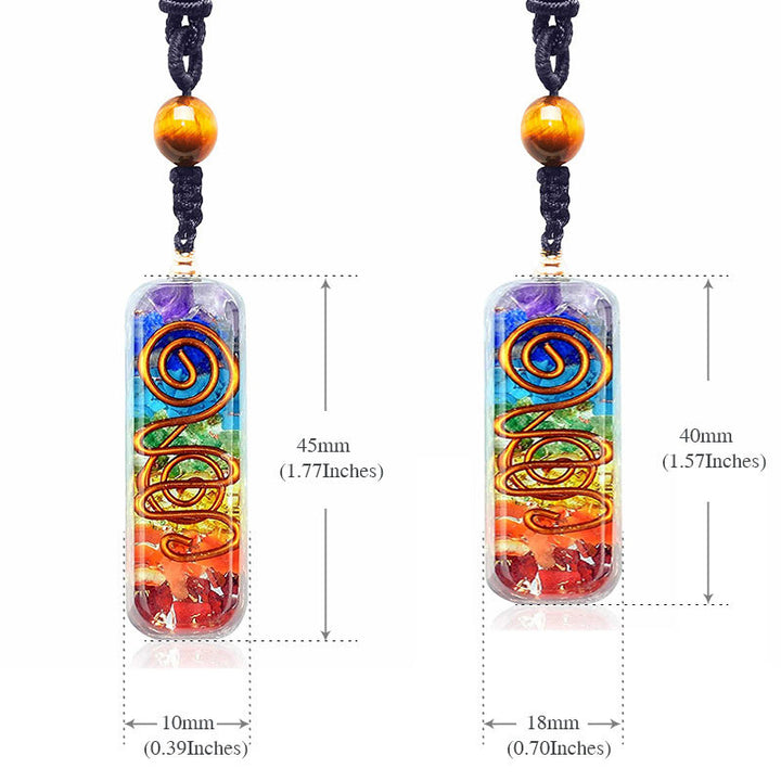 Collar de sanación de chakras con orgón de Olivenorma 