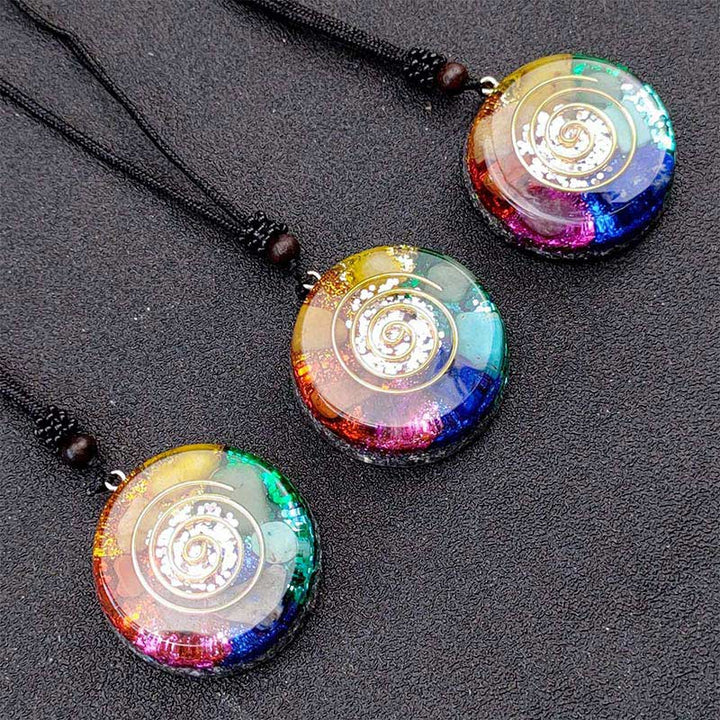 Collar de orgón con chakras de Olivenorma 