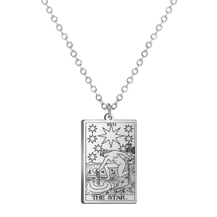 Collares de tarot de acero inoxidable de Olivenorma