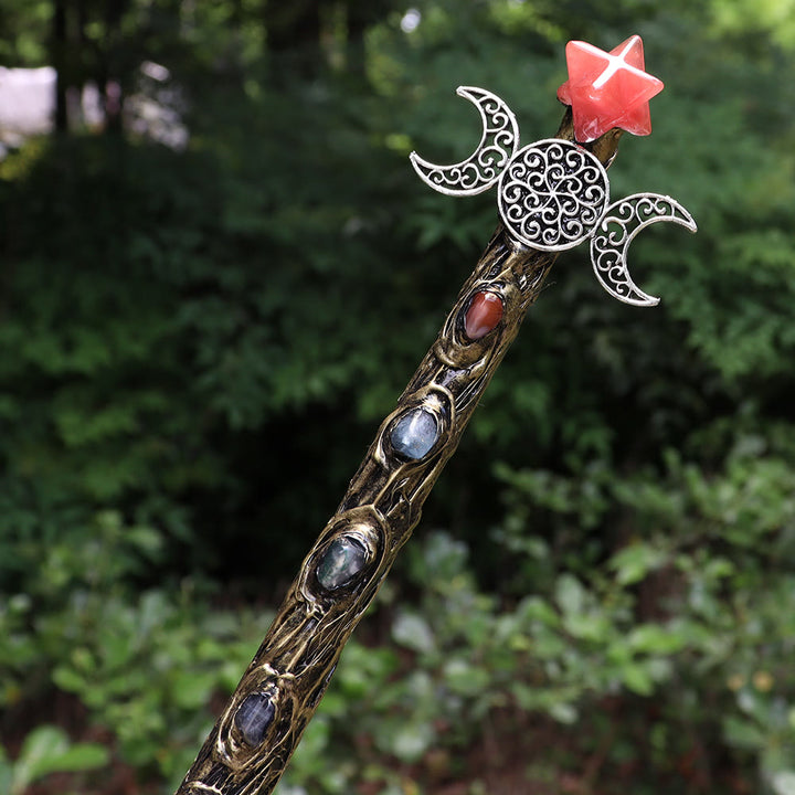 Varitas de cristal Merkaba de chakras naturales de Olivenorma