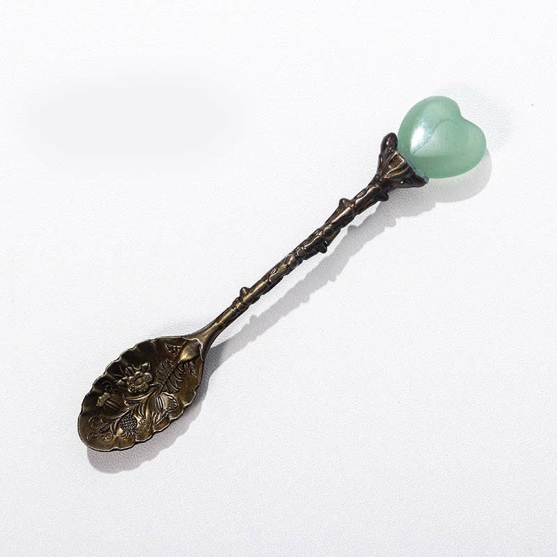 Cuchara decorativa de hierbas con forma de bruja de cristal de Olivenorma