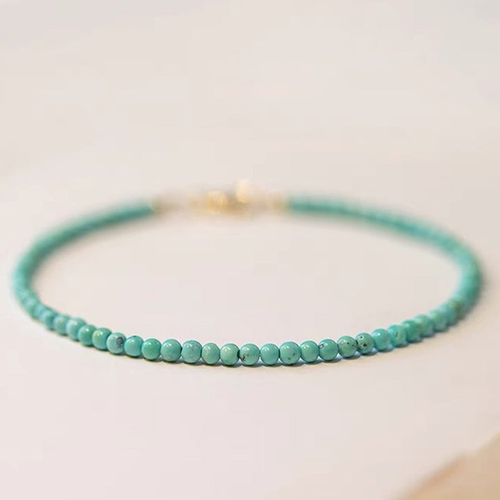 Pulsera de piedra preciosa turquesa protectora Tranquil Energy