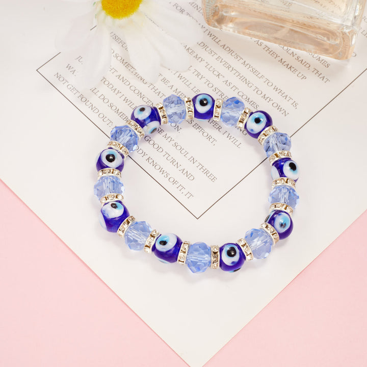 Pulsera de circón epoxi con colgante de ojo turco y ojo malvado de Olivenorma
