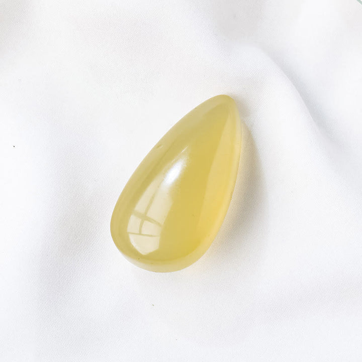 Piedra natural pulida en forma de gota de cristal natural Olivenorma