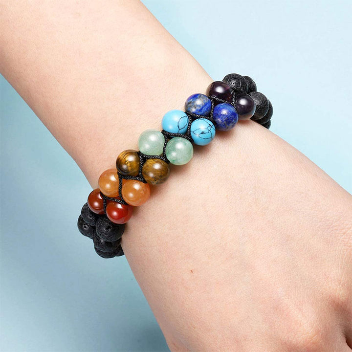 Pulsera de sanación de chakras con orgón de Olivenorma 