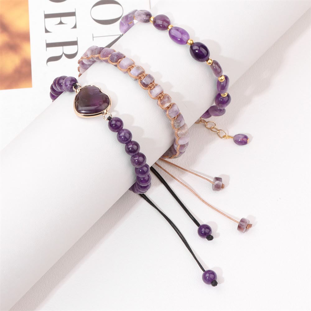 Pulsera con colgante en forma de corazón trenzado de cuerda hecha a mano de Olivenorma