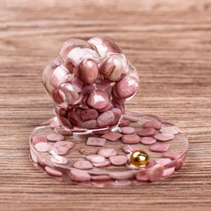 Soporte para teléfono móvil con forma de garra de gato de piedra natural epoxi de Olivenorma