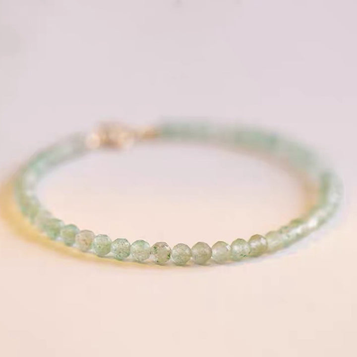 Pulsera de aventurina verde con la suerte de Lady Luck 