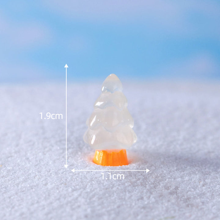 Olivenorma - 5 miniesculturas de cristal para árbol de Navidad, decoración con piedras preciosas