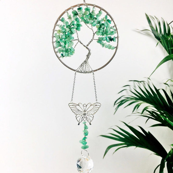 Adorno colgante de mariposa del árbol de la vida de Olivenorma 