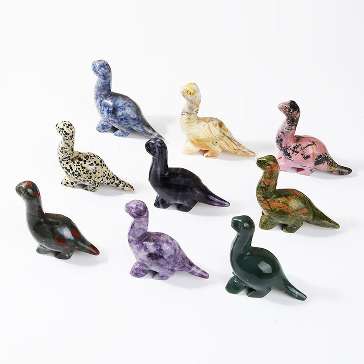 Adorno para el hogar con forma de dinosaurio de cristal de 2,5 pulgadas de Olivenorma