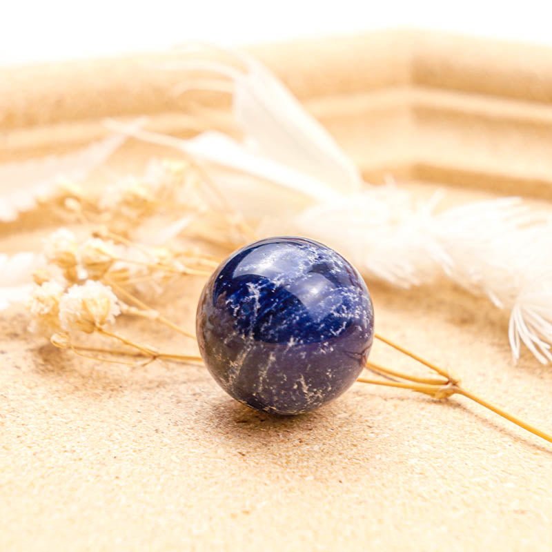 Esfera de cristal de paz y sanación de zafiro Olivenorma