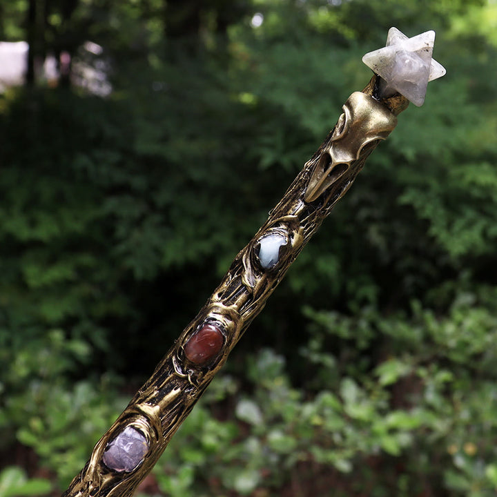 Varitas de cristal Merkaba de chakras naturales de Olivenorma