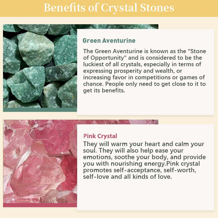 Árbol de Feng Shui con piedra de cristal natural Olivenorma