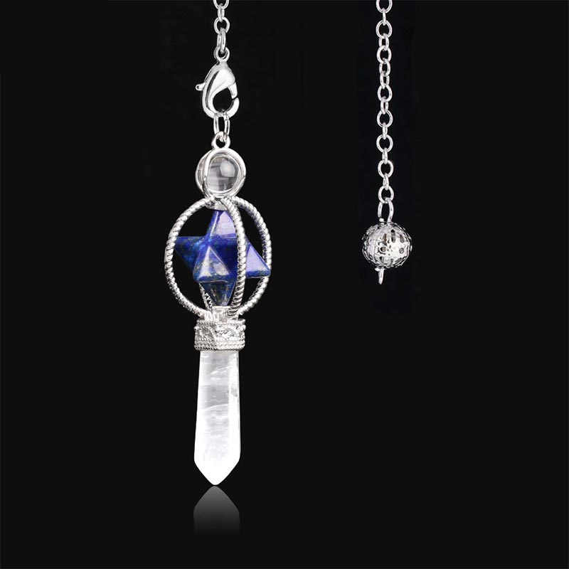 Péndulo de piedra de cristal natural. 