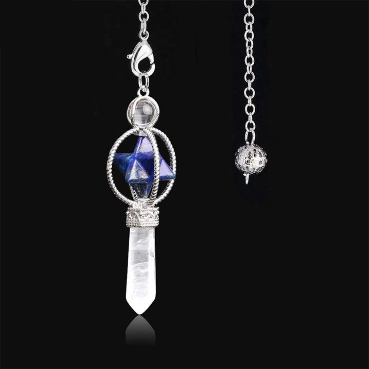 Péndulo de piedra de cristal natural. 