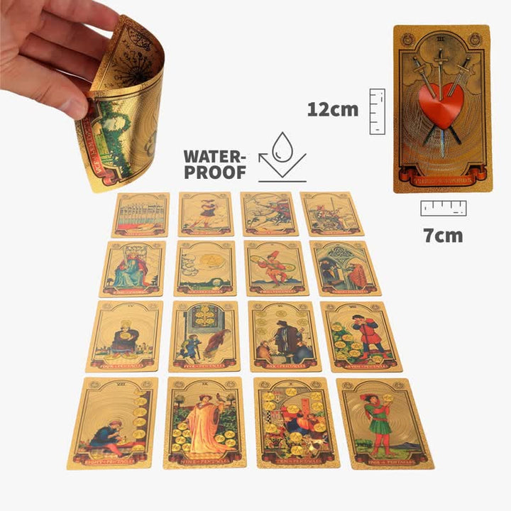 Cartas de tarot holográficas de adivinación de lujo premium de Olivenorma