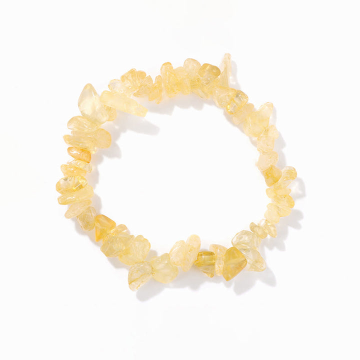 Pulsera de grava irregular natural colorida de Olivenorma 