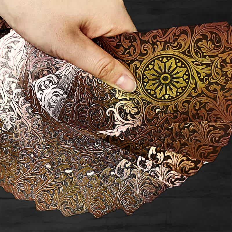 Cartas del tarot con lámina de oro estilo antiguo de Olivenorma 