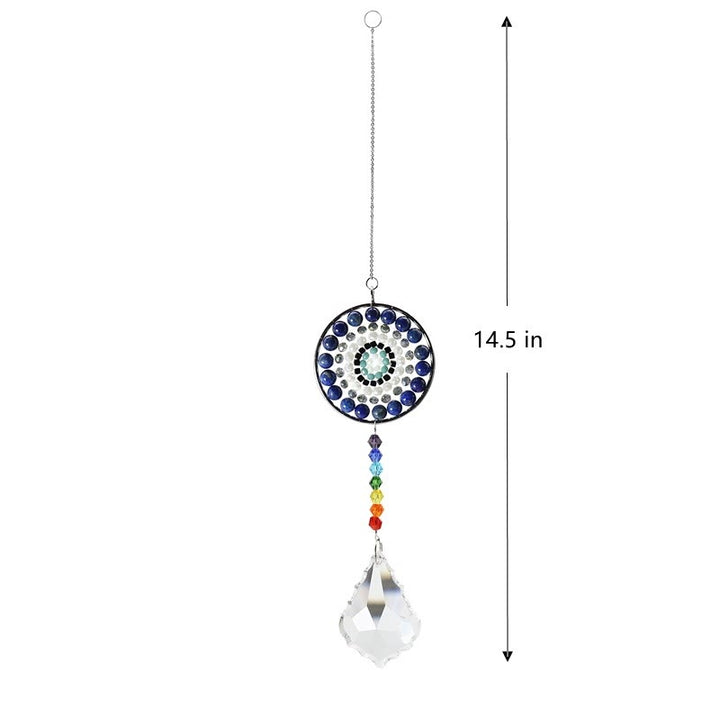 Atrapasol de cristal de Olivenorma, carillón de viento para chakras hecho a mano 