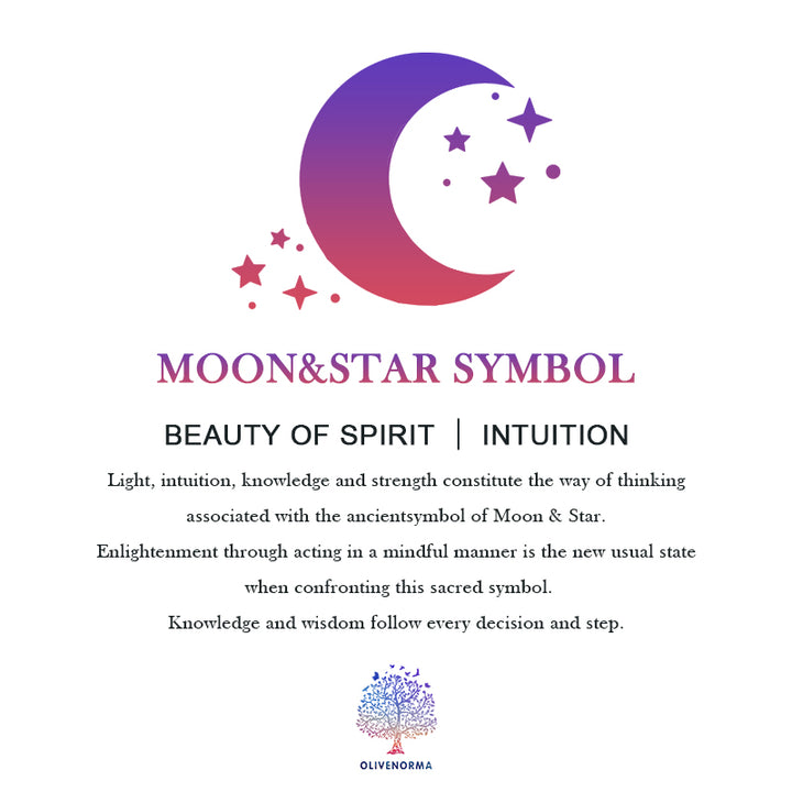 Cuaderno de notas con los signos del zodíaco de la luna, la estrella y el ágata roja de Olivenorma