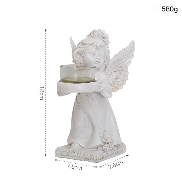 Adornos de escritorio con forma de ángel de resina de Olivenorma
