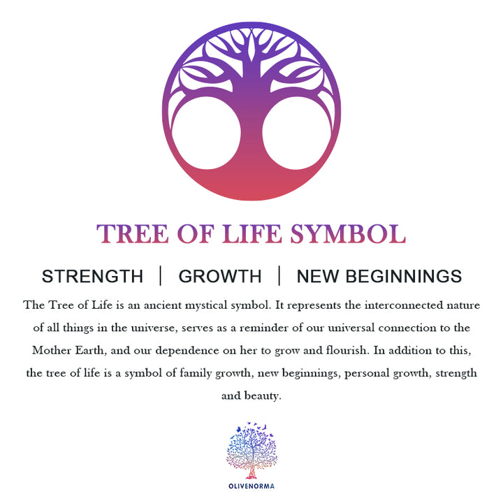 Árbol de Feng Shui con piedra de cristal natural Olivenorma
