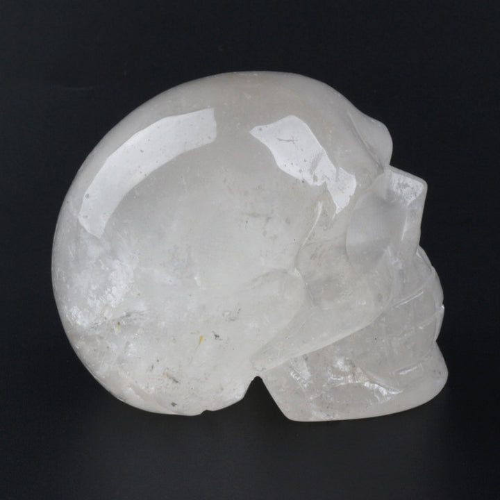 Decoración de calavera de cristal de cuarzo transparente de Olivenorma