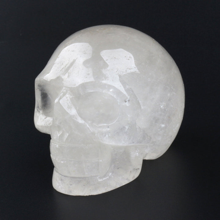 Decoración de calavera de cristal de cuarzo transparente de Olivenorma