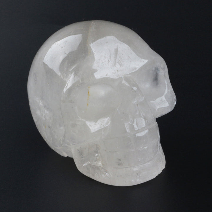 Decoración de calavera de cristal de cuarzo transparente de Olivenorma