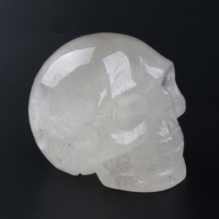 Decoración de calavera de cristal de cuarzo transparente de Olivenorma