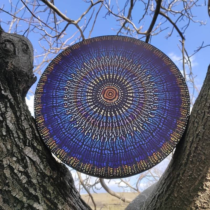 Percusión artesanal de Olivenorma con diseño único de mosaico