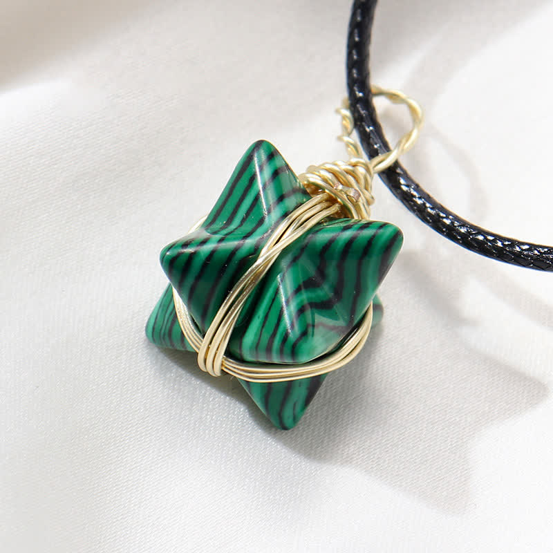 VEHÍCULO DE LUZ DIVINA - Collar Merkaba de Cristal 