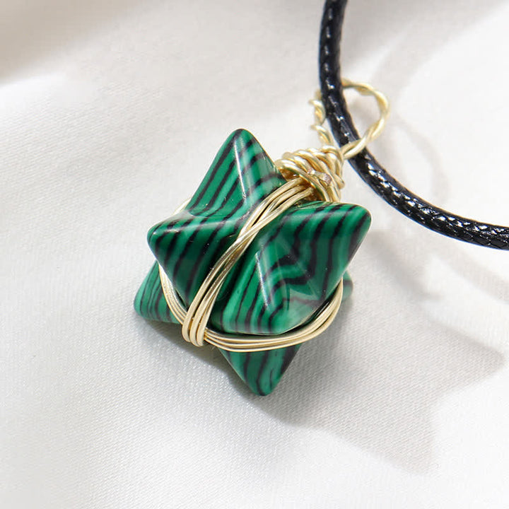 VEHÍCULO DE LUZ DIVINA - Collar Merkaba de Cristal 