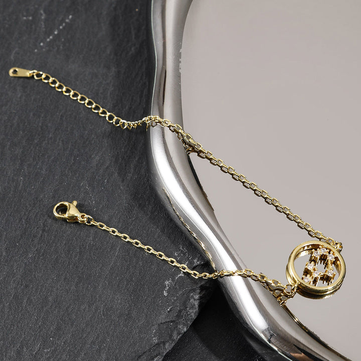 Pulsera de astrología del zodiaco con circonita blanca de Olivenorma