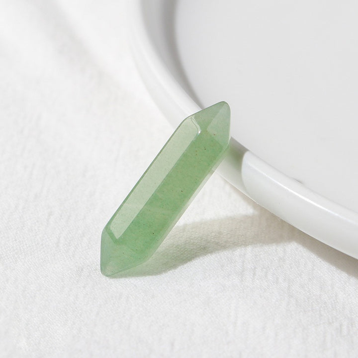 Piedras preciosas decorativas para chakras con columna de doble punta de cristal natural de Olivenorma